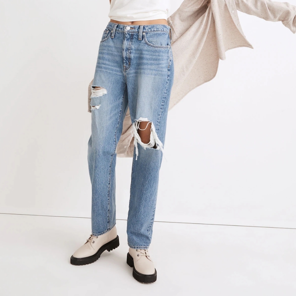 30 Madewell The Dad Jeans in‎ Amaron Wash The Ripped Edition